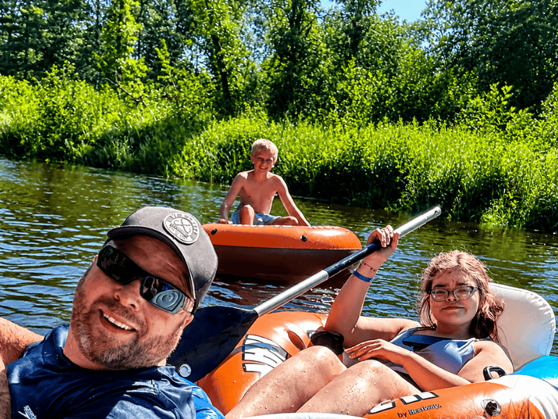 Family Tubing - Up A Creek Campground